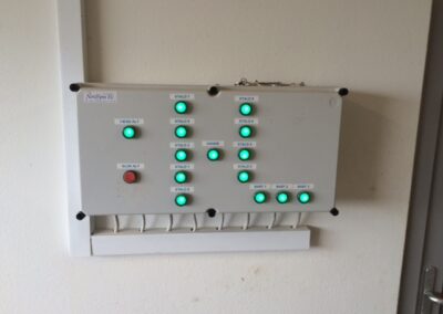 Nordfyns-EL-Plc styring til belysning i 12 stald afsnit.